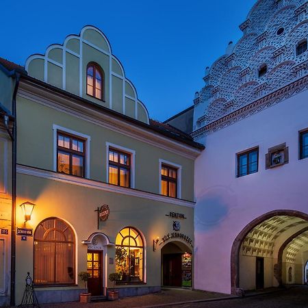 Hotel Bily Jednorozec Třeboň Kültér fotó
