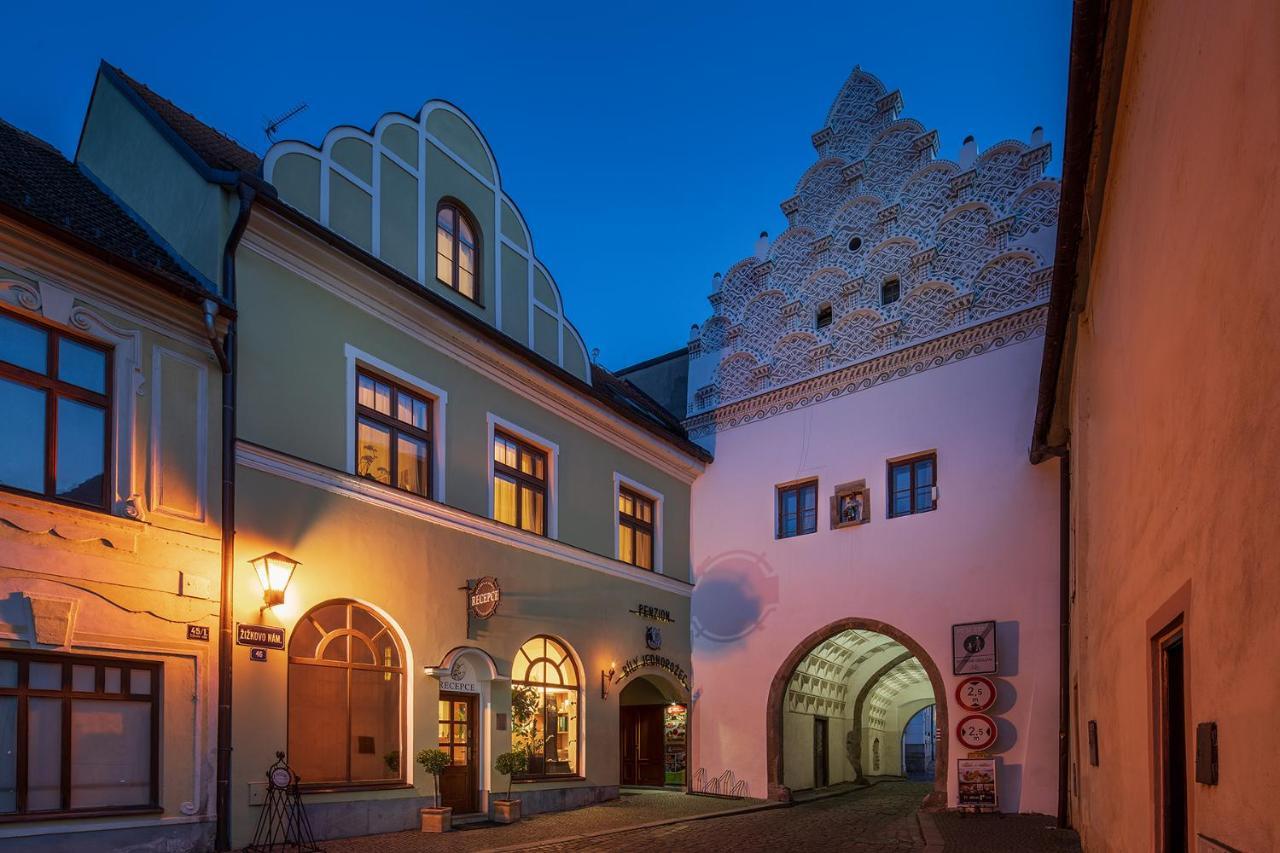 Hotel Bily Jednorozec Třeboň Kültér fotó
